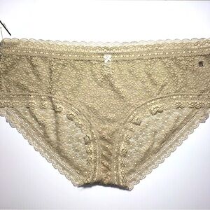 Aerie Sexy Tan Lace Panties Underwear -Size XXL